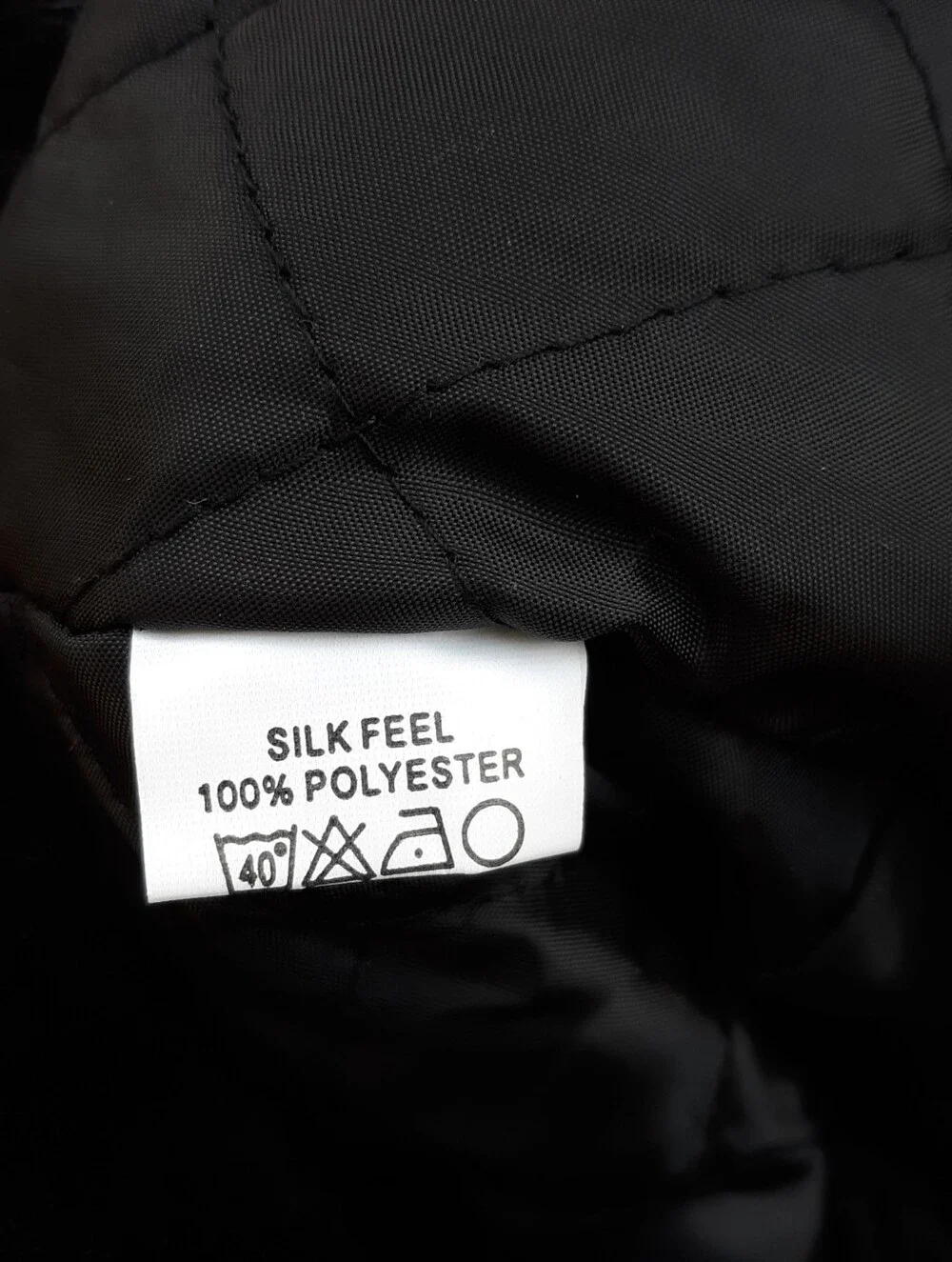 Vintage Style Black Faux Fur Bucket Hat Quilted Silk Feel Lining One Size